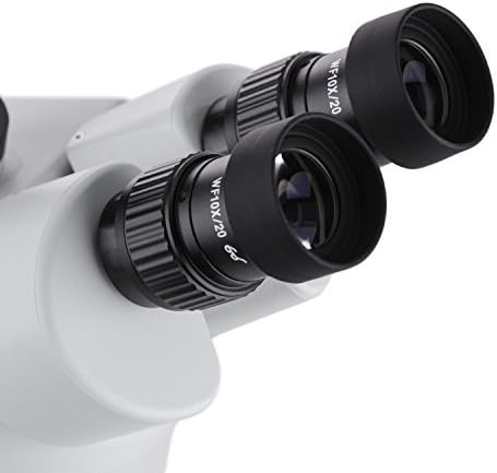 מיקרוסקופ זום סטריאו טרינוקולרי מקצועי של אמסקופ 2 הרץ, עיניות פי 10, הגדלה פי 3.5 עד 90, מטרת זום פי 0.7