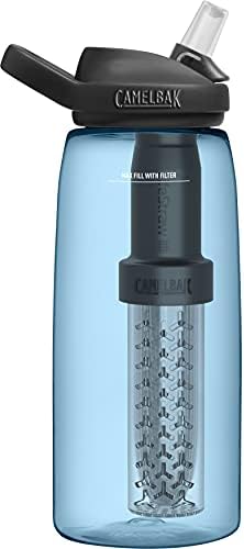 Camelbak Eddy+ בקבוק מים מסנן מים על ידי LifeStraw משולב 2 של פילטר קש - לטיולים רגליים, תרמילאים, נסיעות