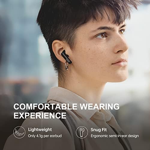 Edifier W200T מיני אוזניות אלחוטיות אמיתיות, אוזניות Bluetooth 5.1 עם זמן משחק של 22 שעות, מבטלים