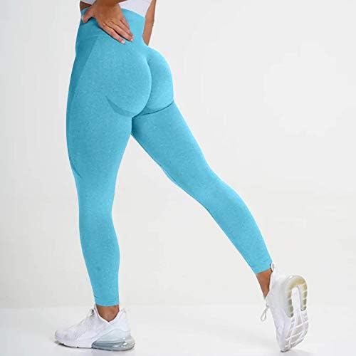 יוגה מכנסיים גבוהה מותן עם כיסים חלקה התחת הרמת אימון חותלות לנשים גבוהה מותן יוגה מכנסיים יחד כושר יוגה