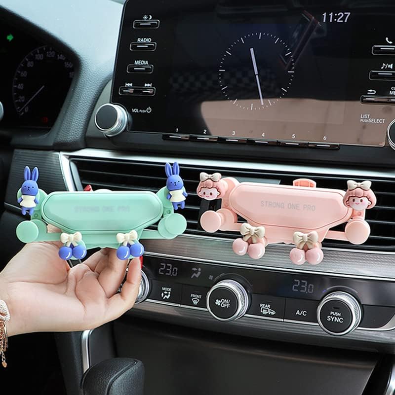 קריקטורה רכב אוורור טלפון הר, חמוד דוב סוכריות קליפ אוויר אוורור טלפון מחזיק רכב מתאים לכל טלפון