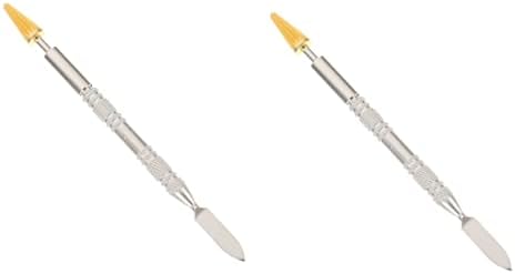Favomoto 2 PCS כפול מטרה כפולה עט עט עט עט מחודד לעור עור איטום עור כלים עבודה עור DIY כלי עור שמן עור כלים עור