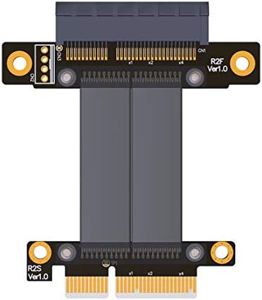 ADT-LINK PCIE 3.0 X4 כבל הרחבה של זכר לנקבה R22SF PCI אקספרס GEN3 גרפיקה של לוח האם SSD RAID Extender