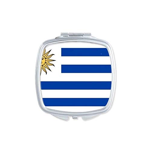אורוגוואי לאומי דגל דרום אמריקה המדינה מראה נייד קומפקטי כיס איפור כפול צדדי זכוכית