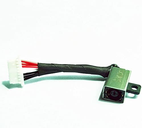 שקע חשמל מחבר להגמיש כבל עבור דל מחשב נייד, החלפת כוח זרם ישר יציאת טעינת כבל כבל עבור דל תואם עבור