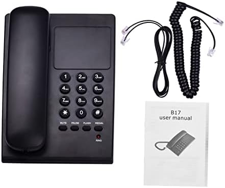 טלפון משרדי Huiop, טלפון שחור טלפונים טלפונים טלפונים קיר קיר טלפוני תמיכה טלפונית צלצול/מכשיר קבלת בקרת נפח פונקציית