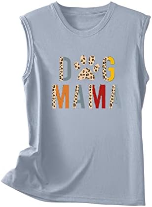 כלב מאמא חולצות נשים חולצות ללא שרוולים גבוהות 2023 גופיות אופנה קיץ חולצות אמא טיז בסיסיות