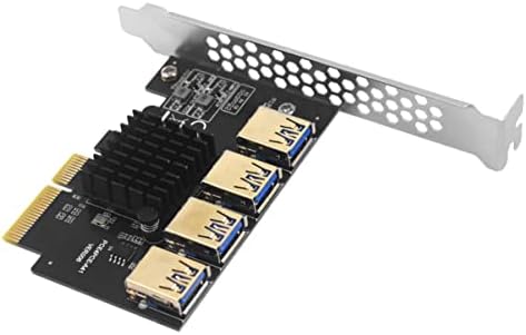 מתאם מחשב Mobestech PCIE 1 ל- PCIE מאריך USB PCIE RISER PCIE MIRING RISER 4 RISER USB מתאם USB