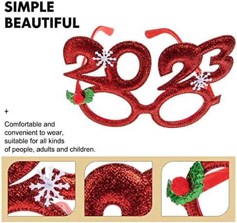 עיצוב חג המולד של עמוספון 2023 משקפי מסיבה שנה טובה משקפיים משקפיים מפוארים משקפי מסיבה מפוארים
