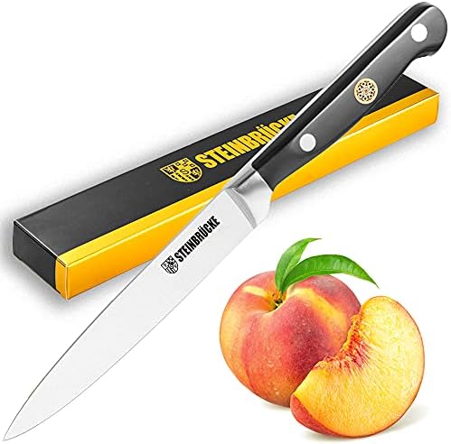 סכין שירות למטבח שטיינברצ 'קה-סכין שירות בגודל 5 אינץ' עשויה נירוסטה גרמנית 5 קר15 מוב, סכין קטנונית