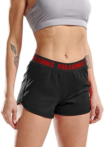Spandex Spandex של Cadmus המריץ מכנסיים קצרים אימון פרו -מכנסיים רגילים וגודל פלוס