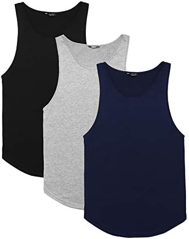 Coofandy גברים 3 חבילות גופיות גופיות גופיות אימון חולצות ללא שרוולים בשרירים חולצות פיתוח גוף כושר