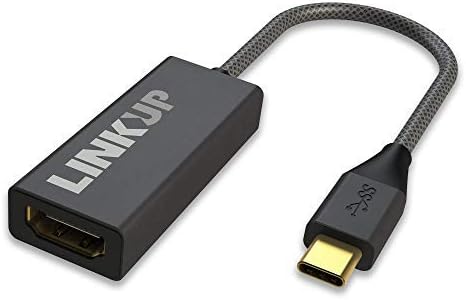 קישור - USB -C ל- HDMI 2.0 מתאם - מחבר דונגל 4K 60Hz תואם ל- Thunderbolt 3 MacBook Pro 2018 iPad Pro