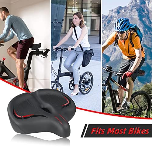 מושב אופני נוחות גדול מדי, אוכף אופניים רחב במיוחד לאגן, חשמל, פעילות גופנית או אופני כביש, כרית מושב אופניים