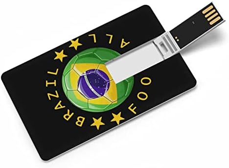 דגל ברזיל כדורגל לכדורגל לוגו כונן הבזק USB 2.0 32G & 64G כרטיס זיכרון נייד לכרטיס מקל למחשב/מחשב