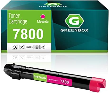 Greenbox תואם 7800 תשואה גבוהה בתשואה מגנטה מחסנית טונר להחלפת Xerox 106R01567 עבור Phaser 7800