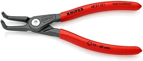 צבת Circlip דיוק Knipex עבור Circlips פנימיים בחורים נשאים 48 21 J21 SB