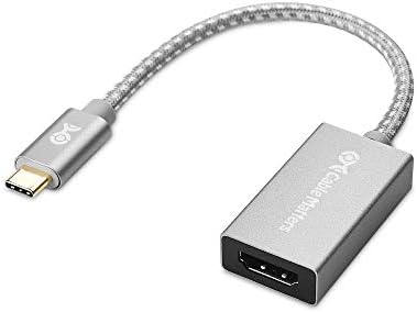 ענייני כבלים קלועים USB C ל- HDMI 4K מתאם באלומיניום שחור מט עבור MacBook, XPS, Surface Pro ועוד - תמיכה