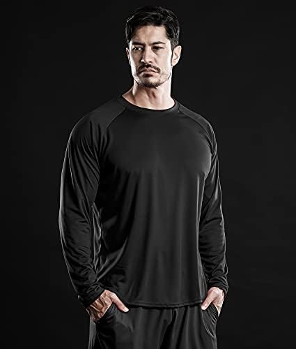 Drskin 3 או 2 חבילות הגנת שמש לגברים חולצות שרוול ארוך חולצות אימון כושר יבש