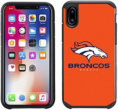 מארז טלפון סלולרי של המותגים Prime עבור Apple iPhone X - NFL מורשה ב- HOUSTON TEXANS מרקם צבע אחיד