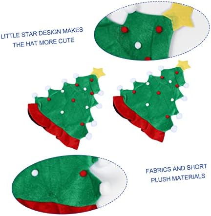 1 מחשב סנטה כובע המולד תחפושות לילדים ביצועים כובע חג המולד דקורטיבי כובע ילדים סנטה כובע עץ-צורת