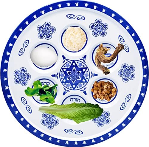 חברת Dreidel Seder צלחת צלחת פסח צלחת מלמין רנסנס פסח פסח צלחות סדר