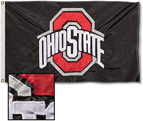 דגל ניילון תפור ותפור מדינת אוהיו