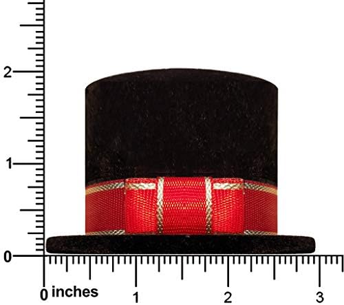 קופסת מתנה עליונה של כובע שחור ייחודי, טבעת, סיכה וכו '1020067-24pk-nf