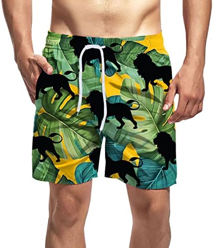 BMISEGM Summer Mens Board מכנסיים קצרים בגדי ים קיץ מודפס חוף מודפס