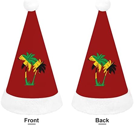 עצי דקל בג ' מייקה צבעים חג המולד כובע רך בפלאש סנטה כובע מצחיק כפה עבור חג המולד לשנה חדשה חגיגי מפלגה