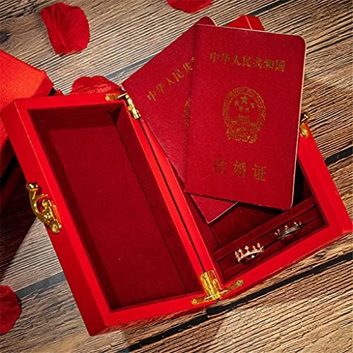 לכה תכשיטי קופסות רטרו סיני סגנון תכשיטי תיבת אחסון חתונה מתנות טבעת קופסות תכשיט מקרה