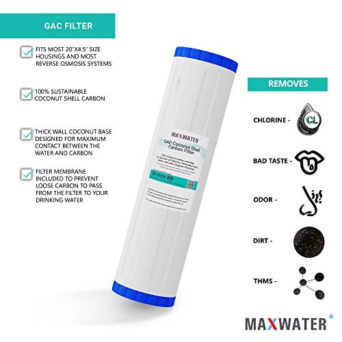 מקסימום מים 3 שלב 20 אינץ מים סינון מערכת עבור כל בית-משקעים + קפלים משקעים + גק-1 כניסה / יציאה
