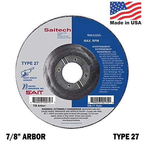 שוחקים מאוחדים Saitech Ceramic Grain סוג 27 גלגלי טחינה שוחקים - כמות 25-1/2 אינץ '25
