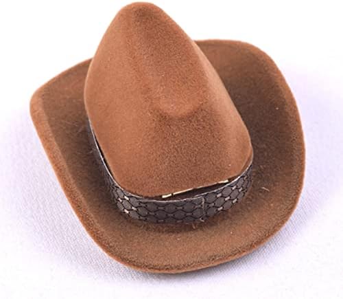 מארגן עגילי קאבילוק ארגון עגיל עגיל עגיל מארגן 2 יחידות קאובוי כובע תכשיטים מארז טבעת מארגן מארגן תכשיטים קופסת
