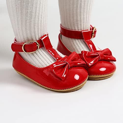 תינוקות קוסנקים בנות מרי ג'יין דירות נעלי נעליים נגד גומי גומי פעוט פעוט נעלי שמלת כלה נסיכה