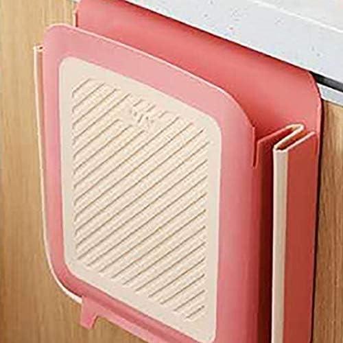 תליית אשפה יכול קיר רכוב מתקפל פסולת סל עבור מטבח ארון דלת קטן קומפקטי אשפה יכול לאמבטיה אפור