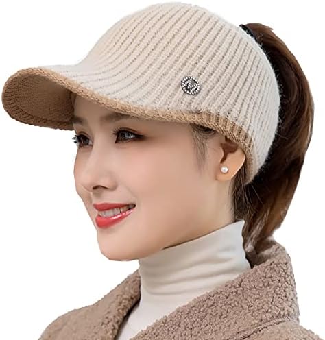 חם לסרוג כובע לנשים מבולגנים גבוהה לחמנייה קוקו מגן כפת כובע
