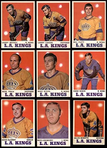 1970-71 O-PEE-CHEE LOS ANGELES KINGS צוות סט לוס אנג'לס קינגס-הוקי אקס/MT Kings-הוקי