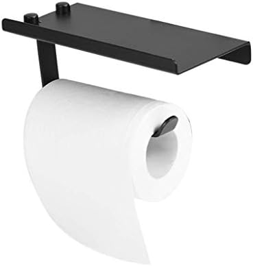 XJJZS מפית מפית-פה שחור 304 אחסון נירוסטה אחסון נייר טלפון תליון לחדר אמבטיה מחזיק חדר אמבטיה