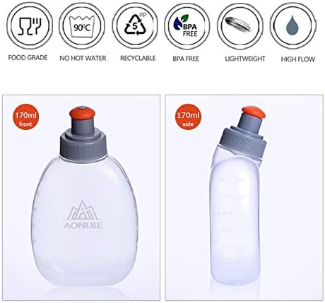 בקבוק מים הידרציה של Aonijie, בקבוק מי ספורט, מתקפל, אטום דליפות, קל משקל, לטיולים, קמפינג, ריצה ורכיבה