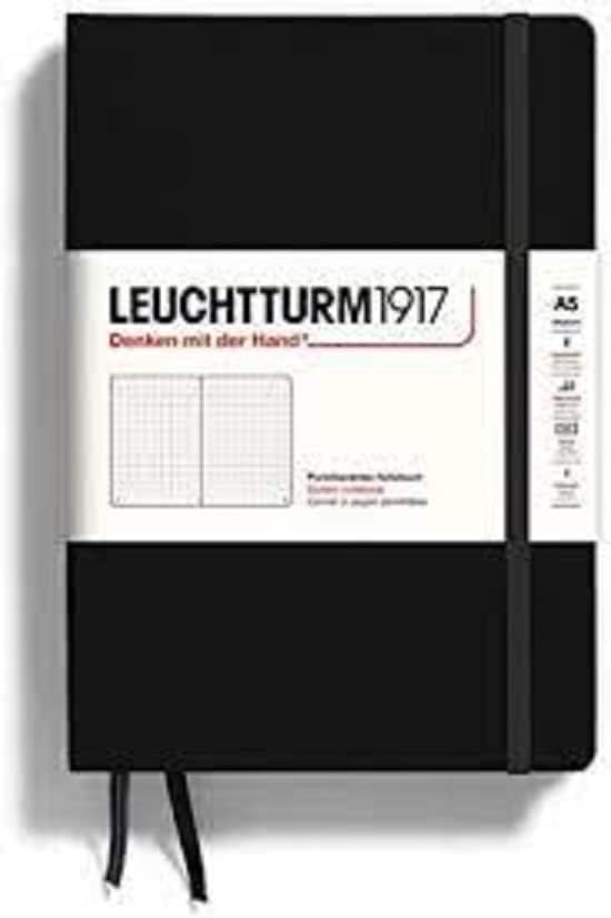 Leuchtturm1917 Master Slim A4 מחברת עם Staves לכתיבת גיליון מוסיקה - 121 דפים מספרים