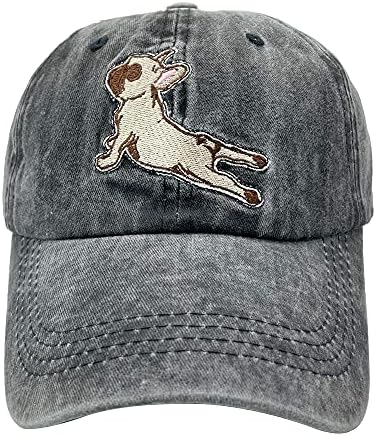 Nvjui jufopl גברים ונשים כלב חמוד אמא ואבא כלב אבא בייסבול כובע וינטג 'שטוף כובע מצחיק
