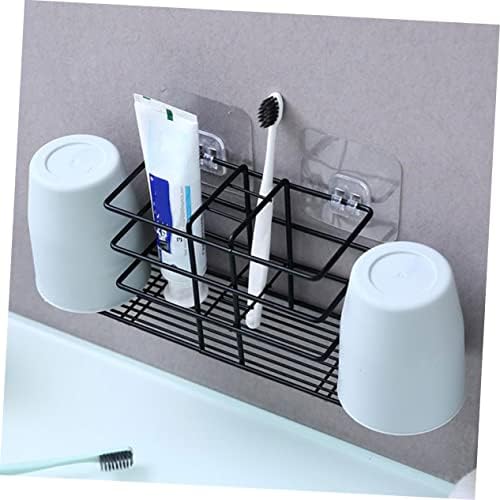 CABILOCK 3 PCS מוצרי טיפוח מתלה מברשות שיניים חשמליות מדפים רכובים מדפים מתכת מדפי מקלחת דביקים