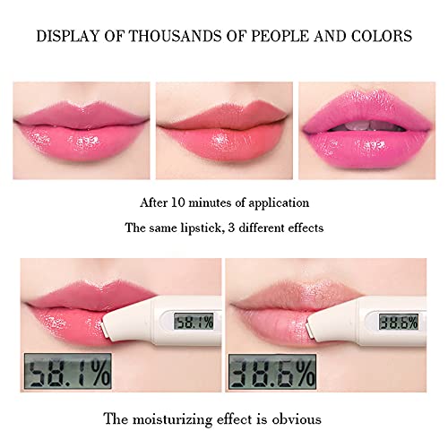 הבלחה גלוס ברור שינוי קסם צבע שפתון טבעי באלם אלוורה טמפרטורת שפתיים 5 גרם שפתון שפתיים כתם לקלף