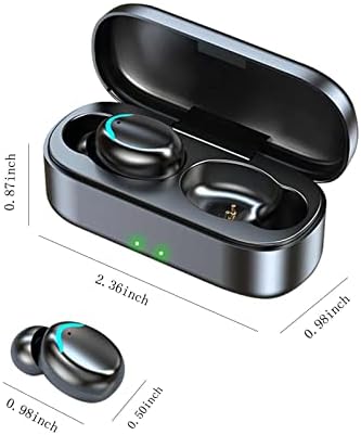 Qonioi Wireless TWS אוזניות, מיני Bluetooth באוזניות אוזניות משקל קל משקל, מיקרופון מובנה, צליל פרימיום