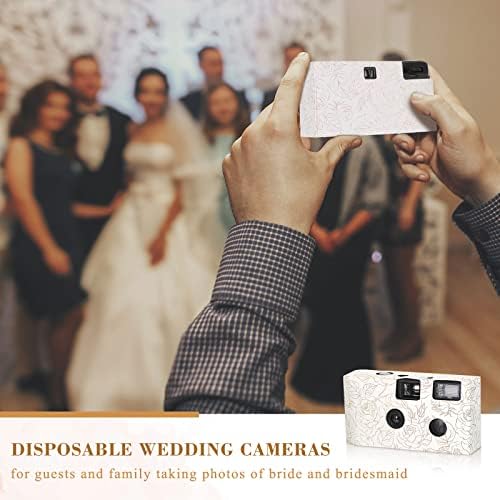 4 חבילה חד פעמי מצלמה לחתונה, 34 ממ ליחד עם פלאש ויד רצועת מצלמות אחד זמן איסוף יום נישואים נסיעות מחנה