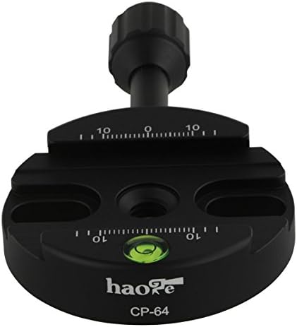 Haoge 64 ממ מתאם מלחץ ידית בורג מתאם לשחרור מהיר מצלמת QR מצלמה חצובה ראש הכדור מונופוד ראש כדור בכושר