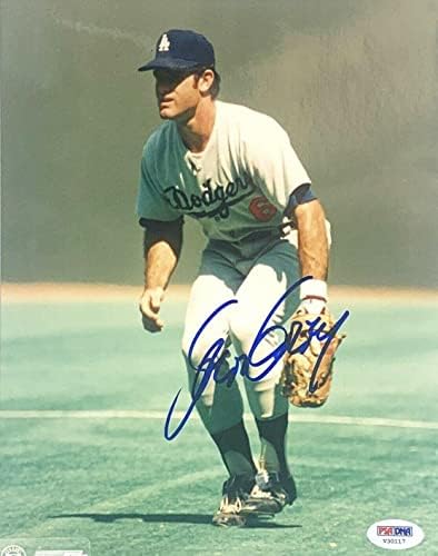 סטיב גארווי חתם על 8x10 Photo Dodgers PSA V30117 - תמונות MLB עם חתימה