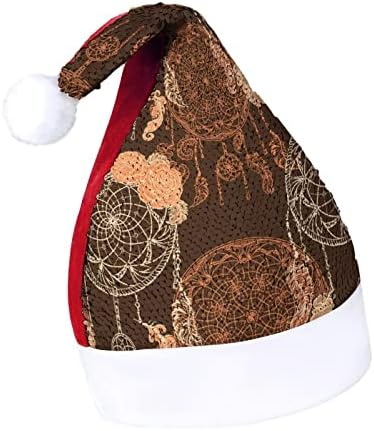חלום התפסן ורדים נוצות חג המולד סנטה כובעי חמוד קלאוס כובע חג המולד תלבושות עבור מסיבת חג המולד