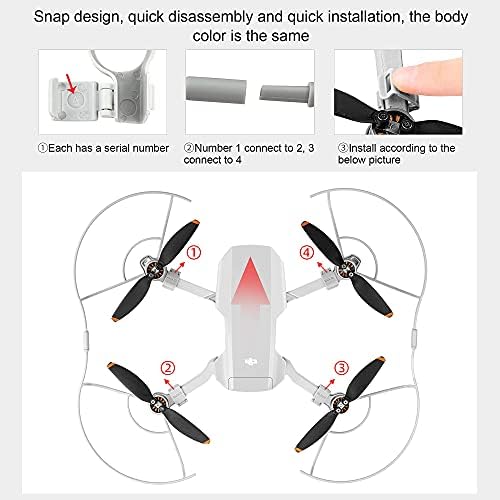 מאביק מיני 2 360 מגן מדחף, כלוב הגנה על מזלט סנפין, בטיחות במהלך הטיסה עבור מיני מיני 2 / אביזרי מיני מאביק,